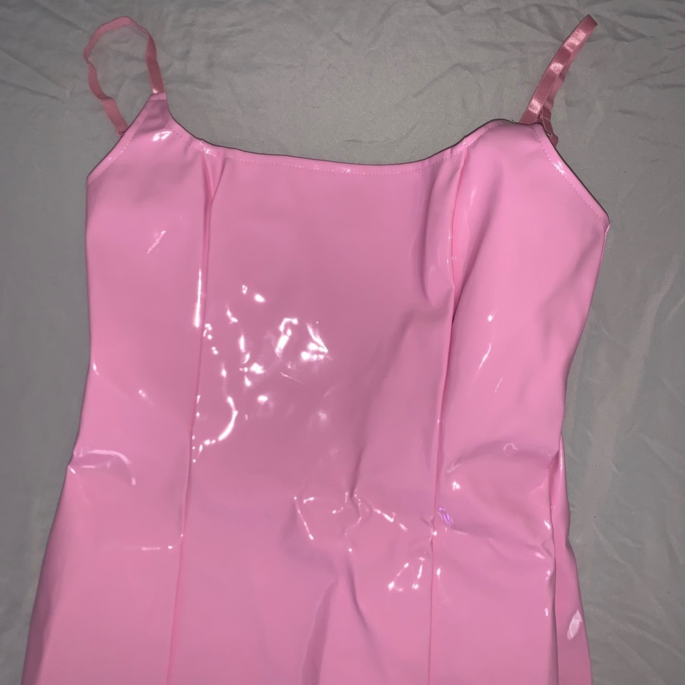 Pretty Little Thing Latex Dress